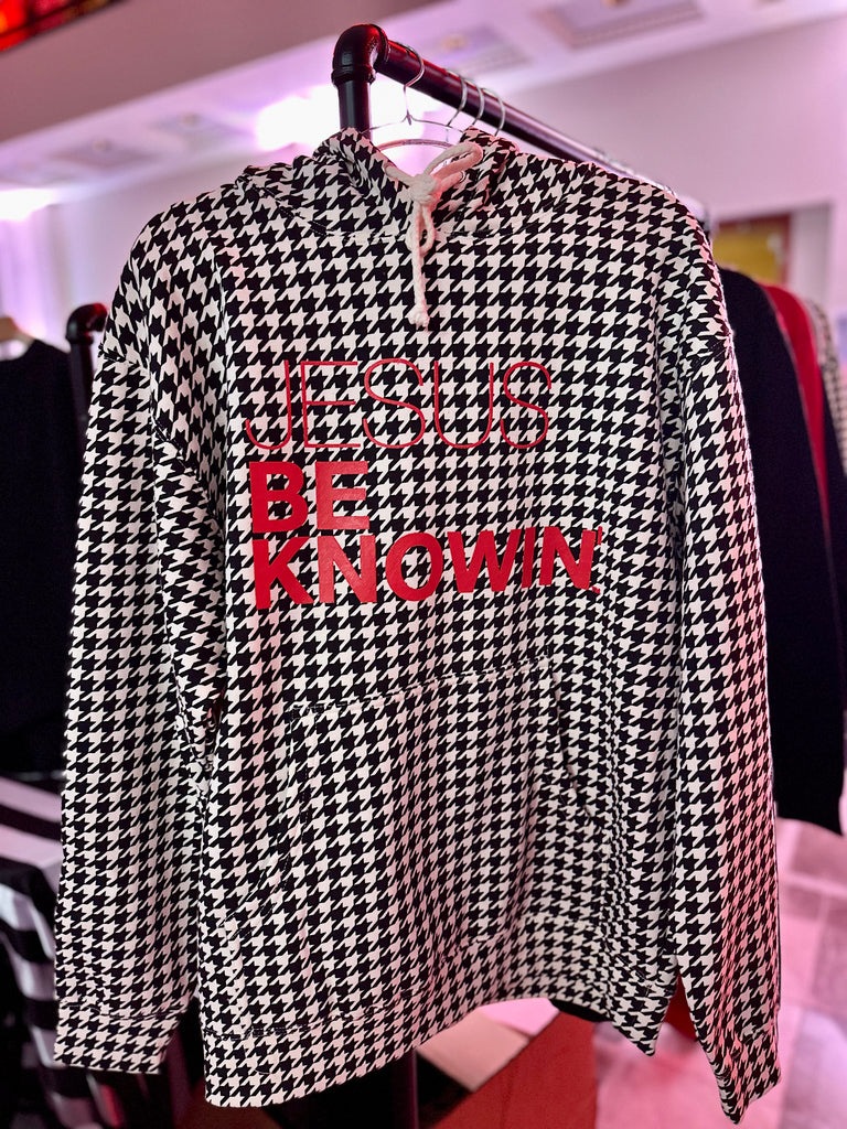 Jesus Be Knowin' | Limited Edition: Houndstooth + Red Hoodie