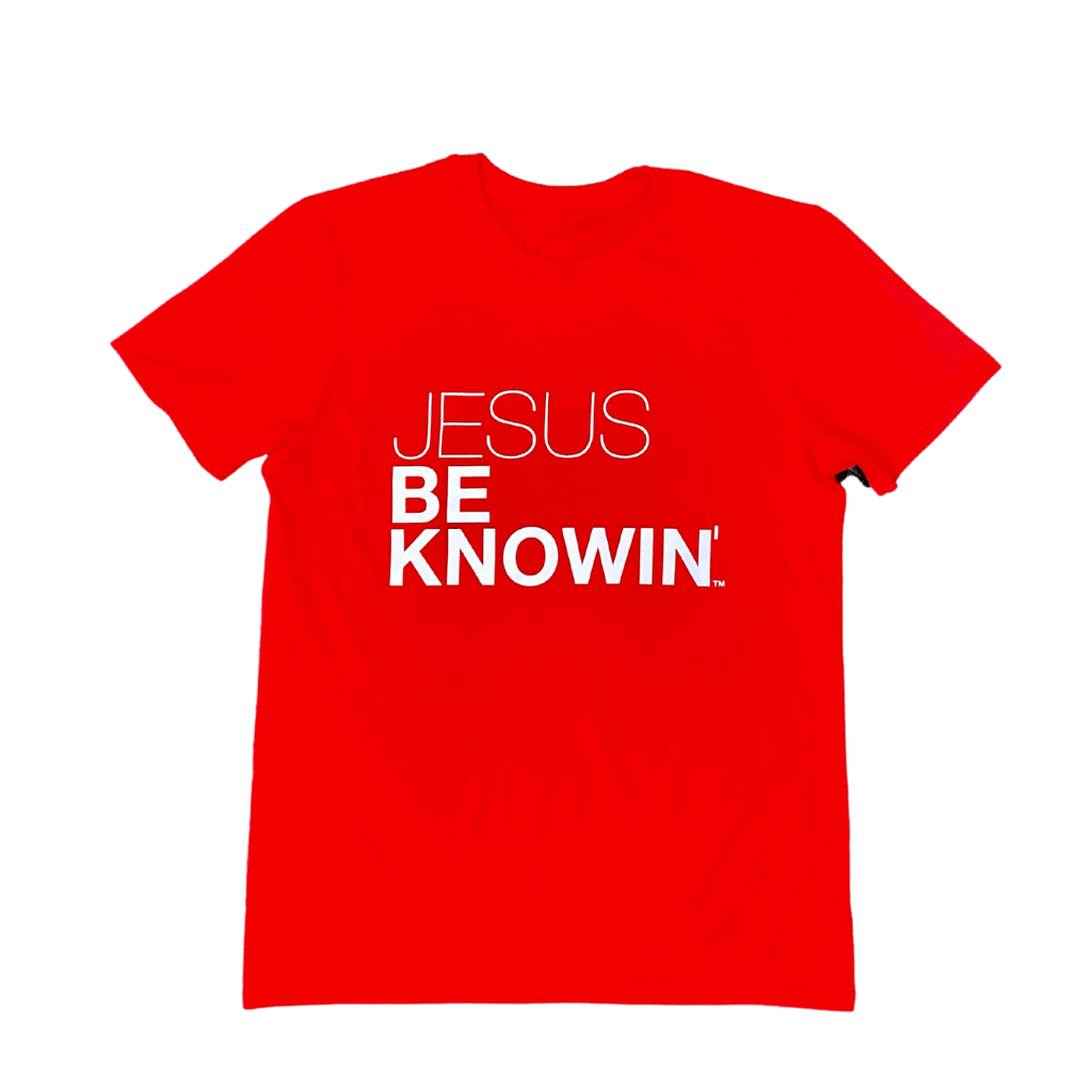 Jesus Be Knowin' | Red + White Tee